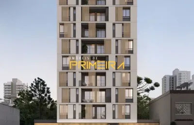 Ed zait - lançamento no mêrces/batel 1 quartos com sacada 34m²