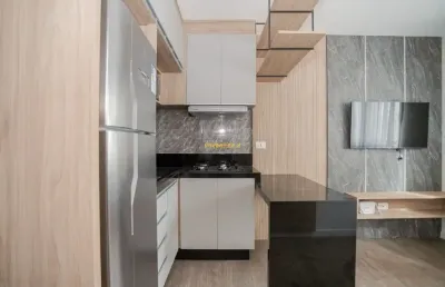 Ed lins - apartamento 1 quarto mobiliado 25m² no centro - curitiba