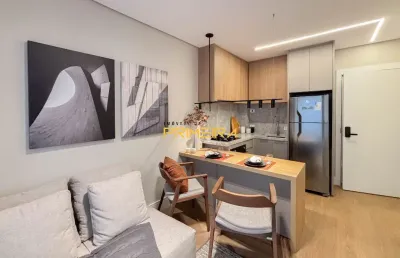 Ed temple batel - apto 1 quarto  mobiliado e decorado 35m² privativos com sacada