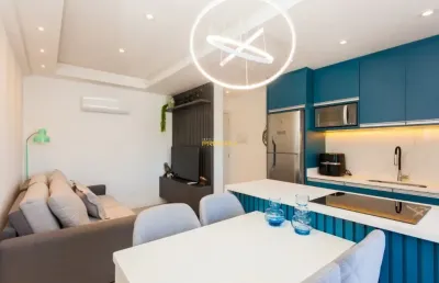 Bloom - apto mobiliado 2 dormitórios (1suíte), e 1 vaga de garagem no bairro água verde