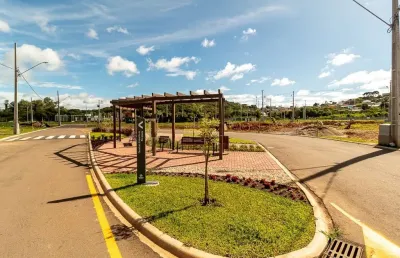 Vivendas do parque - terreno de 128m² em condominio completo no santa cândida.