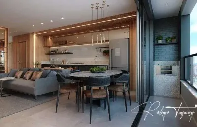 Apartamento com 1 suíte e sacada gourmet no setor marista – storya casa versátil
