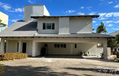 Sobrado à venda no aldeia do vale com 4 suítes, lazer completo e tecnologia de automação