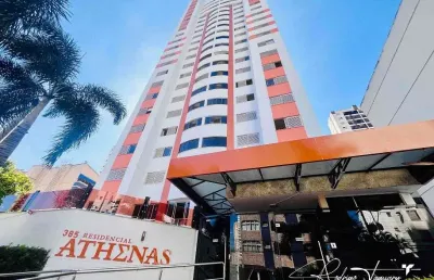Residencial athenas – apartamento com 3 quartos, 2 suítes e 1 vaga no setor oeste