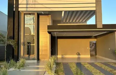 Casa térrea no condomínio terras alpha 1 com 3 suítes, piscina aquecida e acabamento de alto padrão