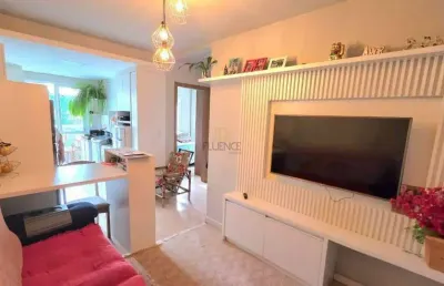 Fluence imóveis vende apartamento mobiliado/com sacada aberta/ no bairro borgo