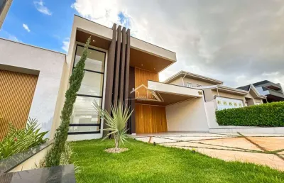 Casa 3 suítes, escritório e piscina à venda no condomínio evidências indaiatuba