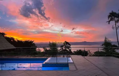 Casa em condomínio fechado com 4 quartos para alugar na rua margot ganzo araújo, centro, florianópolis, 410 m2 por r$ 13.000
