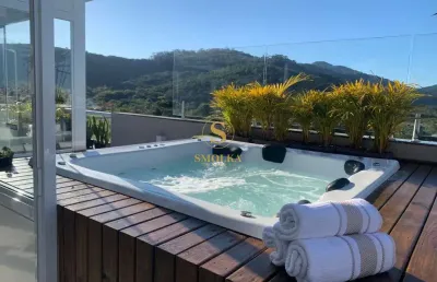 Cobertura com 2 quartos à venda na rua luiz elias daux, ingleses do rio vermelho, florianópolis, 118 m2 por r$ 905.000
