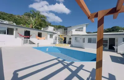Casa em condomínio fechado com 4 quartos para alugar na rua jornalista lázaro bartolomeu, morro da cruz, florianópolis, 297 m2 por r$ 15.000
