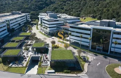 Sala comercial com 1 sala à venda na rodovia josé carlos daux, saco grande, florianópolis, 34 m2 por r$ 450.000