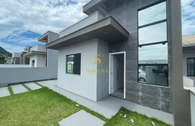 Casa em condomínio fechado com 3 quartos à venda na rua tomáz domingos da silveira, bela vista, palhoça, 79 m2 por r$ 590.000