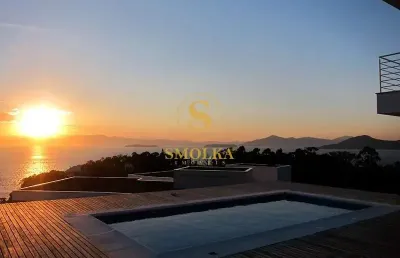 Casa em condomínio fechado com 3 quartos à venda na estrada haroldo soares glavan, cacupé, florianópolis, 461 m2 por r$ 5.500.000