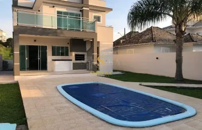 Casa em condomínio fechado com 3 quartos à venda em pedra branca, palhoça , 250 m2 por r$ 1.599.000