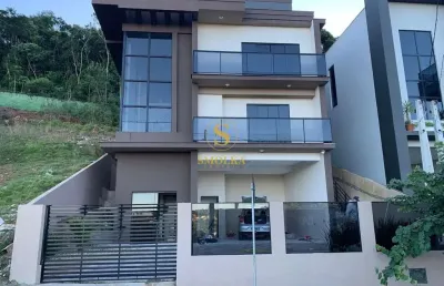 Casa em condomínio fechado com 4 quartos para alugar na rodovia sc-281, forquilhas, são josé, 330 m2 por r$ 14.000