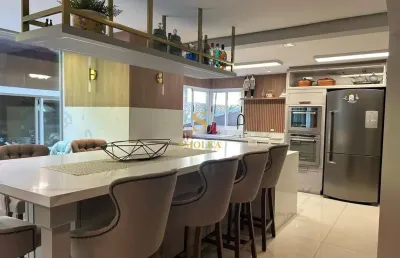 Casa em condomínio fechado com 4 quartos à venda na rua laélia purpurata, joão paulo, florianópolis, 310 m2 por r$ 3.610.000