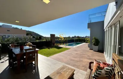 Casa em condomínio fechado com 4 quartos à venda na rodovia armando calil bulos, ingleses do rio vermelho, florianópolis, 310 m2 por r$ 3.399.900