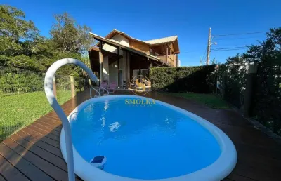Casa em condomínio fechado com 3 quartos à venda na estrada cristóvão machado de campos, vargem grande, florianópolis, 120 m2 por r$ 1.390.000