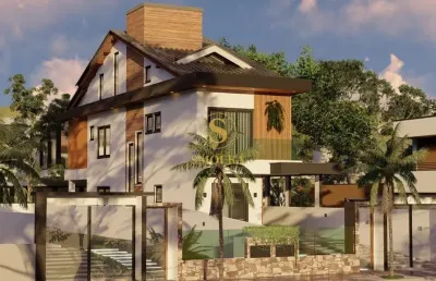 Casa em condomínio fechado com 4 quartos à venda na rua do trapiche, campeche, florianópolis, 200 m2 por r$ 1.820.000