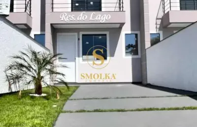 Casa em condomínio fechado com 3 quartos à venda na rua emily alice schütz, aririu, palhoça, 103 m2 por r$ 520.000