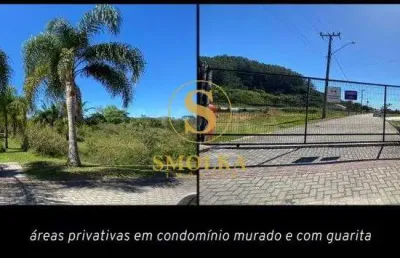 Terreno em condomínio fechado à venda na rua do lamim, canasvieiras, florianópolis, 408 m2 por r$ 531.000