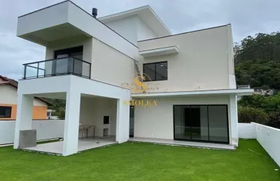 Casa em condomínio fechado com 3 quartos à venda na rua do lamim, canasvieiras, florianópolis, 378 m2 por r$ 1.950.000