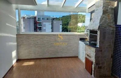 Cobertura com 2 quartos à venda na rua das piraúnas, jurerê, florianópolis, 63 m2 por r$ 1.200.000