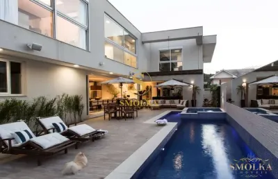 Casa em condomínio fechado com 4 quartos à venda na rodovia jornalista maurício sirotsky sobrinho, jurerê, florianópolis, 484 m2 por r$ 6.480.000