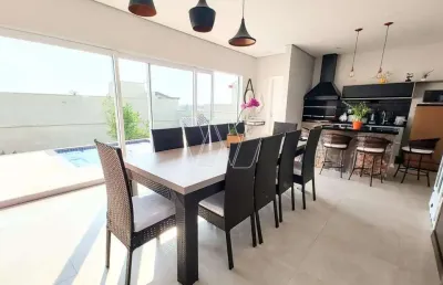 Casa em condomínio fechado com 3 quartos à venda na rua san conrado, s/n, loteamento caminhos de san conrado (sousas), campinas, 201 m2 por r$ 1.490.000