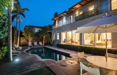 Casa em condomínio fechado com 4 quartos para alugar na avenida professora dea ehrhardt carvalho, 100, sítios de recreio gramado, campinas, 603 m2 por r$ 35.000