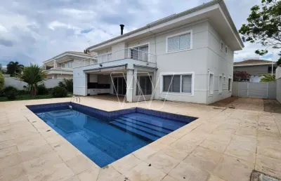 Casa em condomínio fechado com 4 quartos para alugar na avenida recanto das araucárias, 369, residencial parque das araucárias, campinas, 336 m2 por r$ 17.000