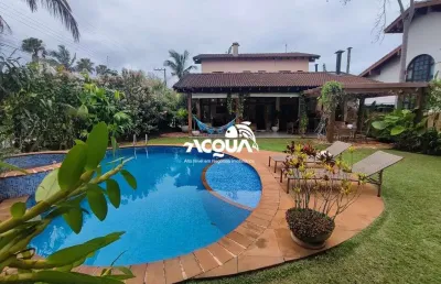 Casa em condomínio fechado com 5 quartos para alugar no Jardim Acapulco, Guarujá 