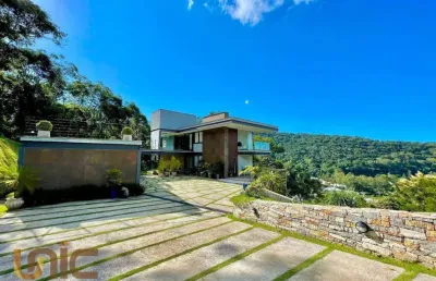 Casa com 5 dormitórios à venda, 520 m² por r$ 5.300.000,00 - parque do imbui - teresópolis/rj