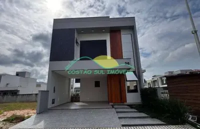 Casa à venda no brisas condomínio parque | arquitetura, conforto e segurança em biguaçu