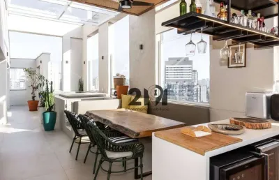 Penthouse com 2 dormitórios à venda, 148 m² por r$ 5.500.000 - vila olímpia - são paulo/sp