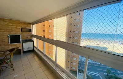 Apto de 2 dorms c/ 1 suite, 72 m² d área útil, frente mar, lazer completíssimo. bairro: guilhermina.