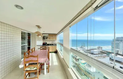 Cobertura c/ 3 dorm sendo 3 suítes, 3 vagas demarcadas, 225 m² de área útil. bairro: canto do forte.