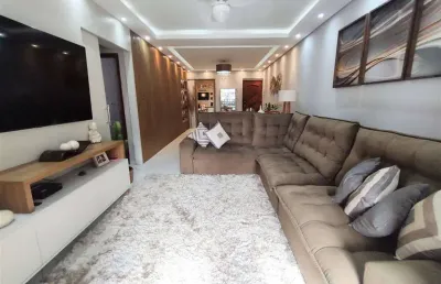Apto de 3 dorm, c/ 1 suíte, mobiliado,3 sacadas, 128  m² área útil. bairro: tupi.