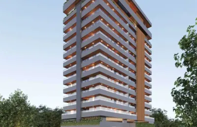 Apto de 2 dorm c/ 2 suítes, 76,92 m² de área útil. bairro: canto do forte.