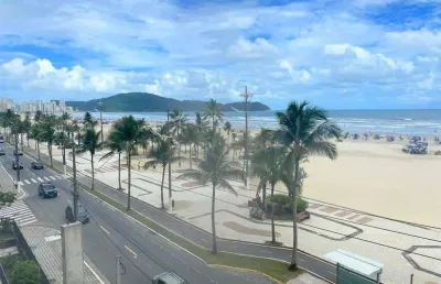 Apto de 2 dorm c/ 2 suítes, frente mar, 2 vagas, 85,37 m² de área útil. bairro: guilhermina.