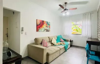 Apto 1 dorm, mobiliado, 45 m² de área útil. bairro: canto do forte.