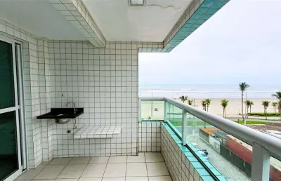 Apto de 2 dorm c/ 1 suíte, vista mar, sacada, 78 m² de área útil. bairro: jardim real.