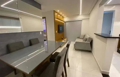 Apto 1 dorm c/ suíte, 55,82 m² dev áre útil, mobiliado. bairro: canto do forte.