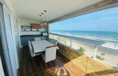 Apto 2 dorms c/ 1 suíte, 83,00 m² de área útil, porteira fechada, frente mar.bairro: flórida.