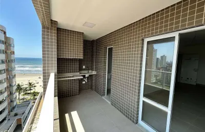 Apto de 2 dorm c/ 1 suíte, vista mar, 66,53 m² de área útil. bairro: jardim real.