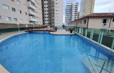 Apto de 2 dorm c/ suíte, 1 quadra da praia, 74 m² de área útil. bairro: boqueirão.