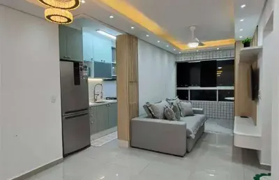 Apto de 2 dom c/ suíte, porteira fechada, 66 m² de área útil. bairro: mirim.