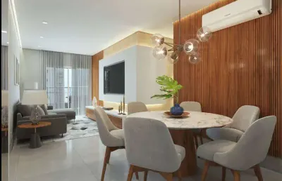 Apto de 3 dorm c/ 2 suítes, 2 vagas, 118,76 m² de área útil. bairro: aviação.