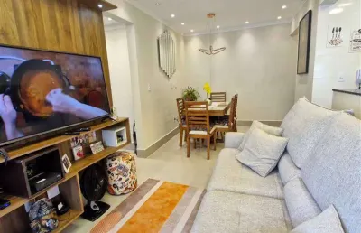 Apto de 2 dorm c/ 2 suítes, 2 vagas, 78 m² de área útil. bairro: canto do forte.