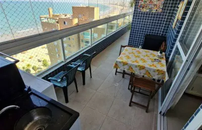 Apto de 3 dorm c/ 3 suítes, ampla vista mar, 2 vagas, bairro: canto do forte.